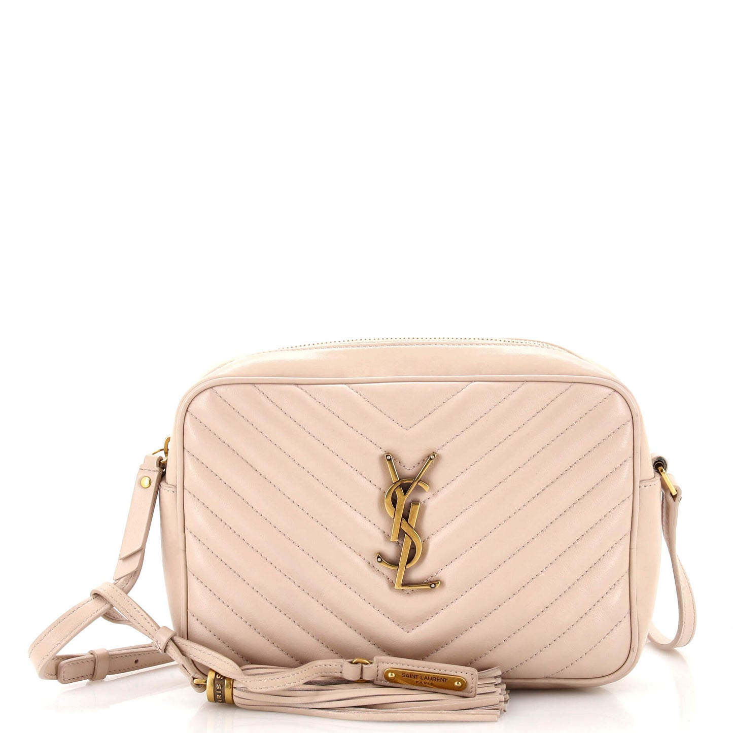 Luxury Saint Laurent Lou Camera Bag Matelasse Chevron Leather Small