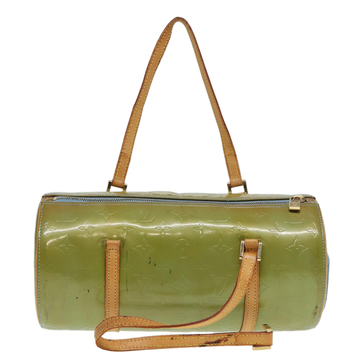 LOUIS VUITTON Monogram Vernis Bedford Hand Bag Baby Blue M91007 LV 79003