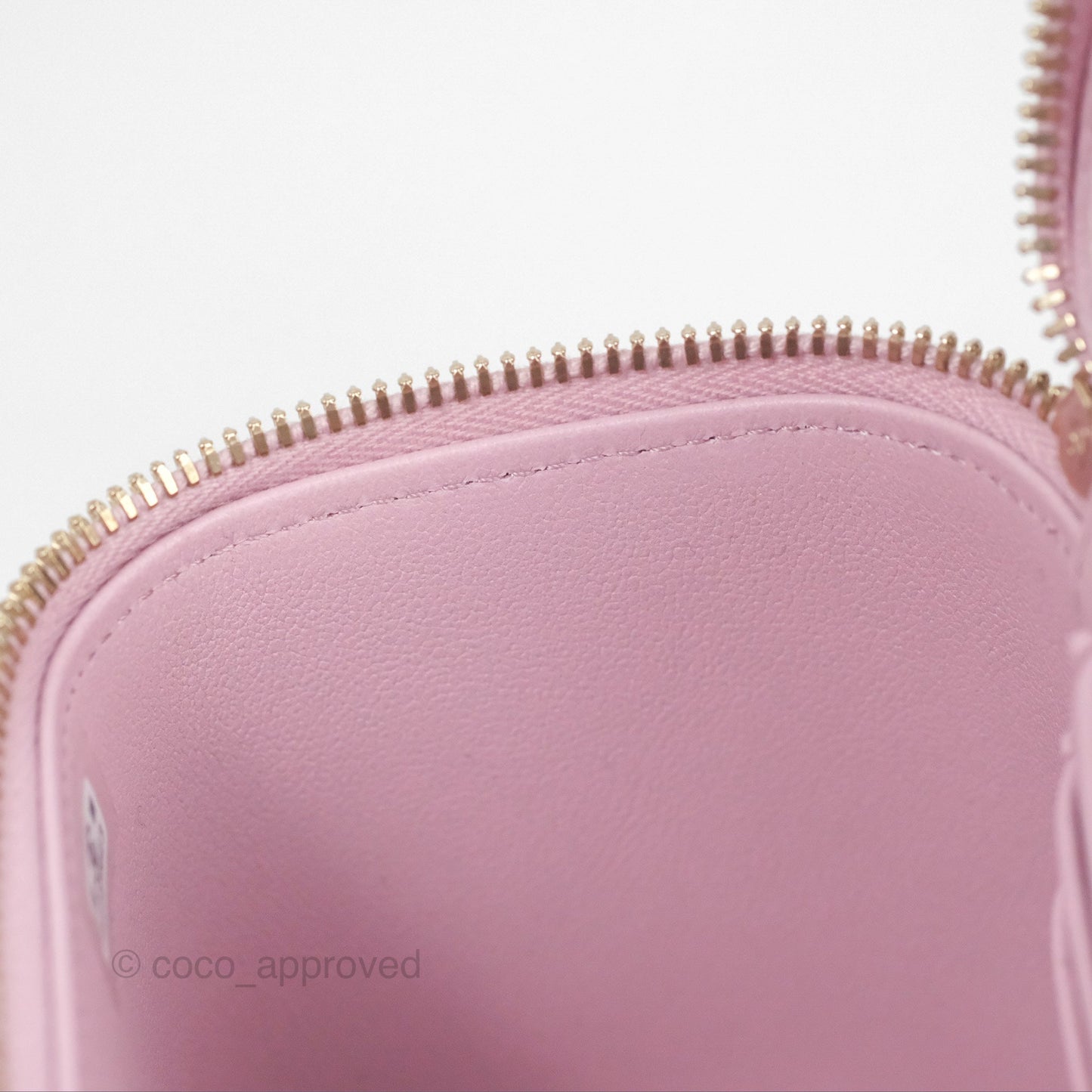 Chanel Vanity Rectangular Top Handle Lilac Pink Lambskin Gold Hardware