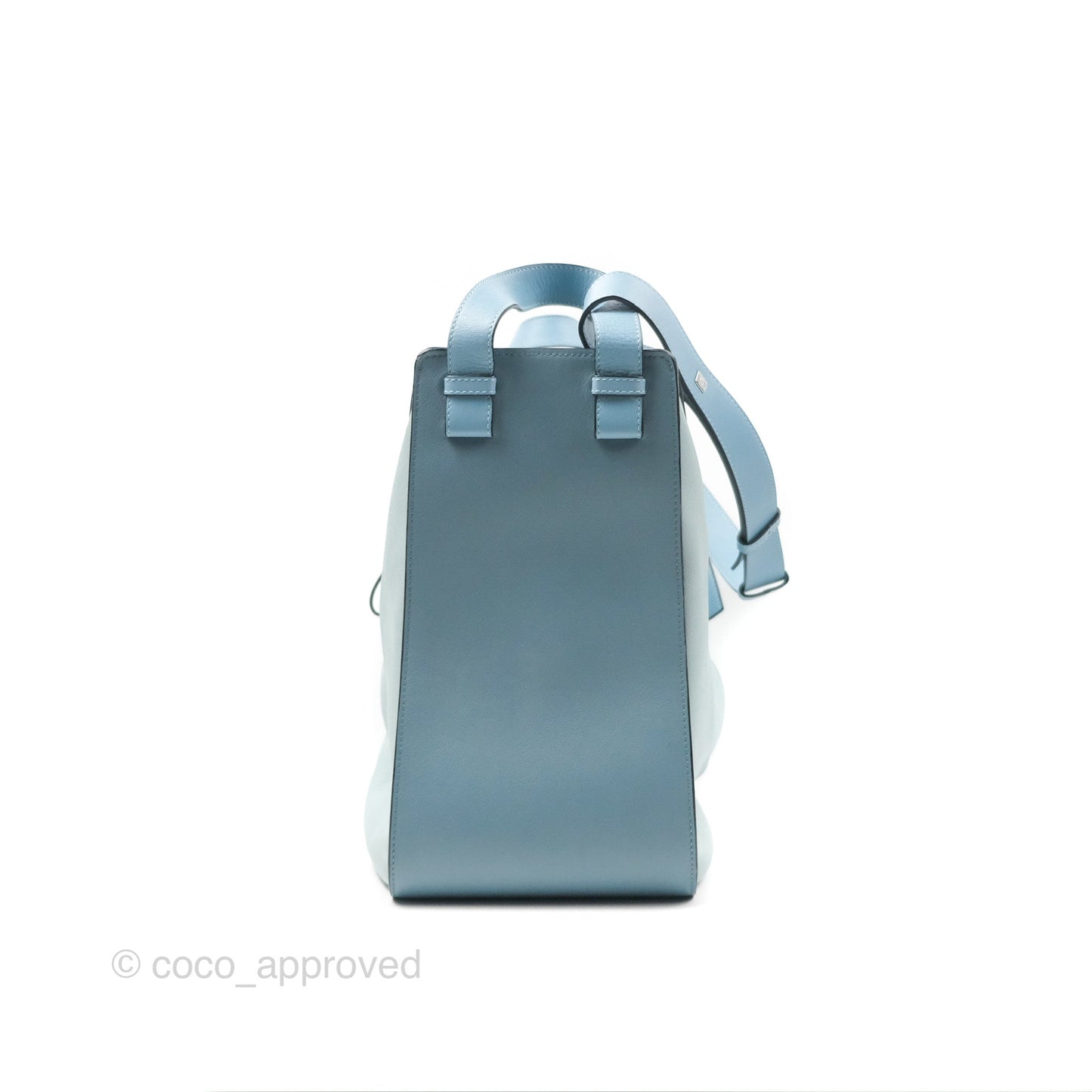 Loewe Medium Hammock Shoulder Bag Light Blue Aqua Stone