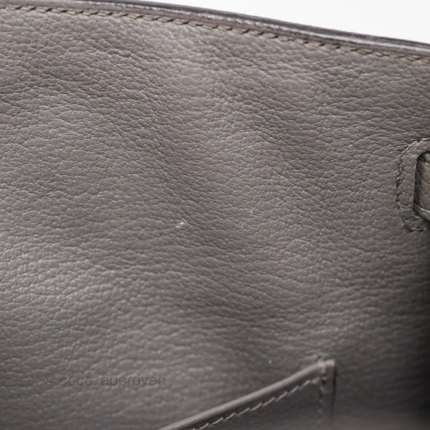 Hermès Birkin 25 Retourne Gris Meyer 0L Togo Gold Hardware
