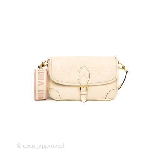 Louis Vuitton Diane Crème Beige Monogram Empreinte Leather
