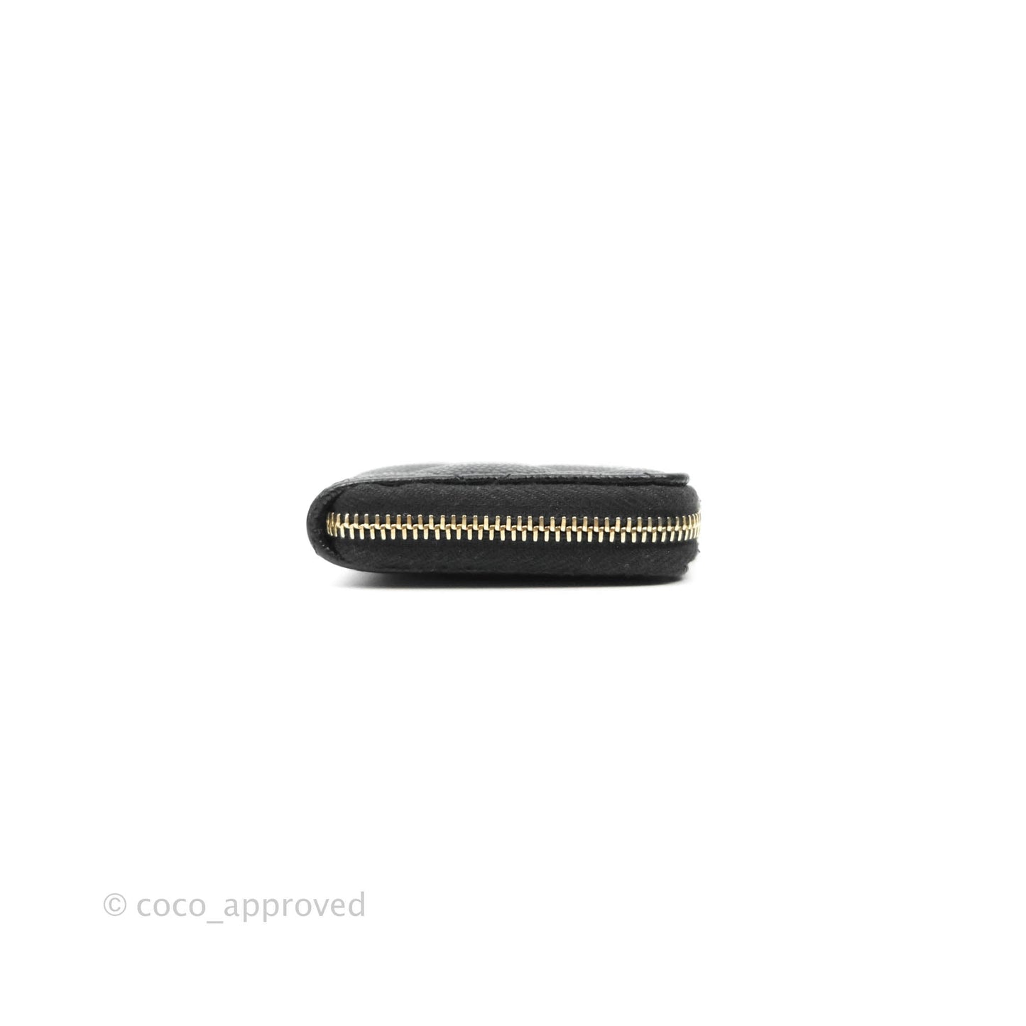 Chanel Classic Quilted Key holder Black Caviar Gold Hardware