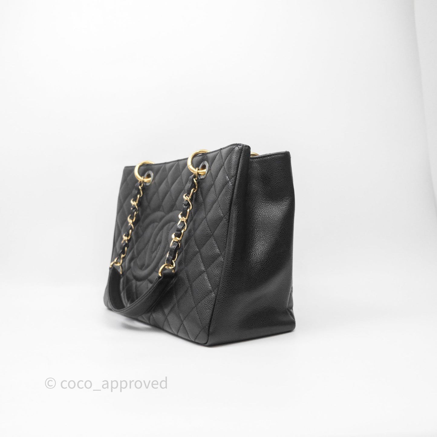 Chanel GST Black Caviar Gold Hardware