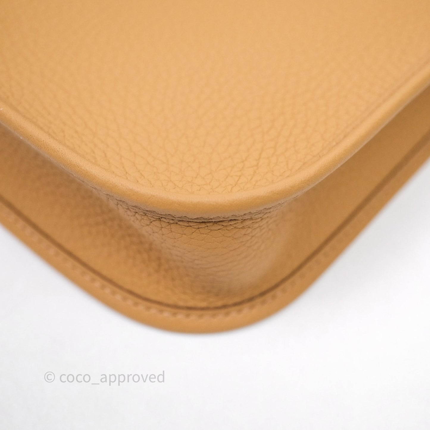 Hermès Mini Evelyne 16 Biscuit 48 Clemence Gold Hardware