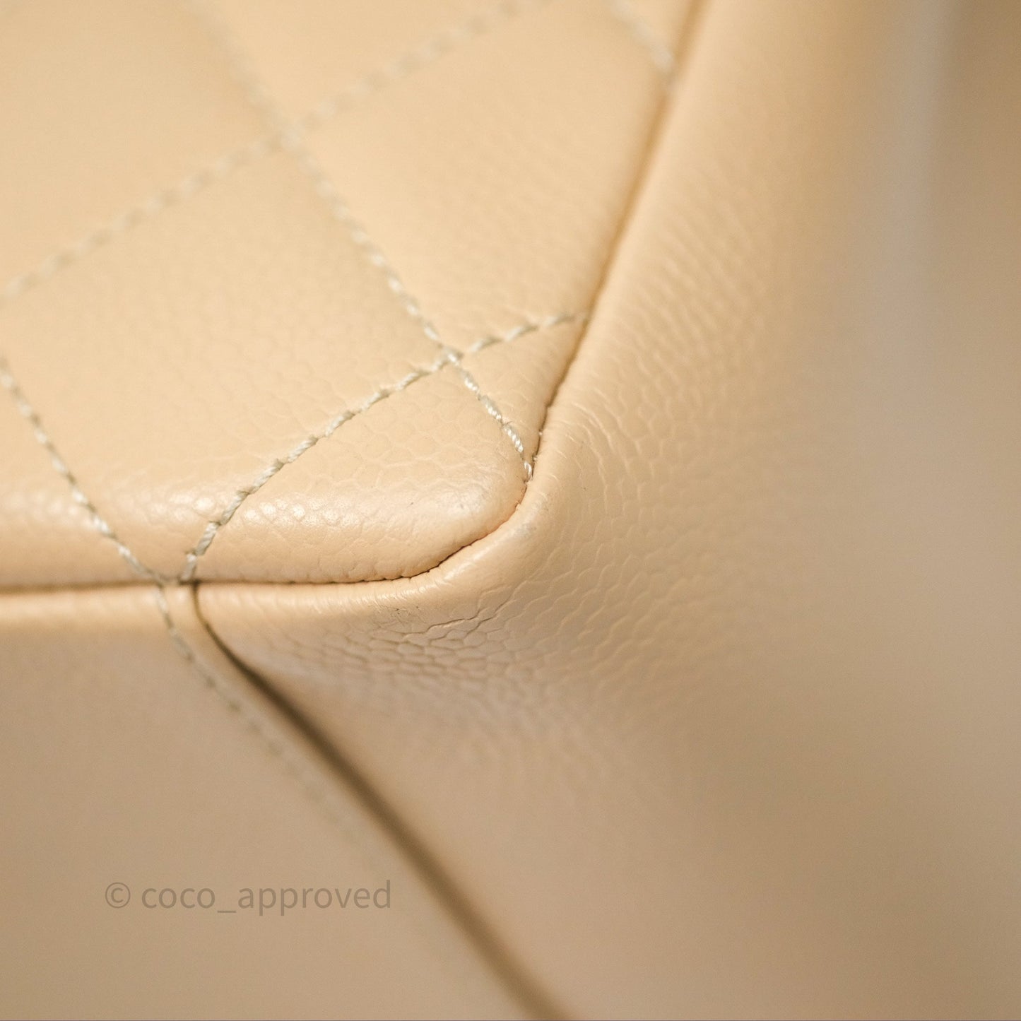 Chanel GST Beige Caviar Gold Hardware