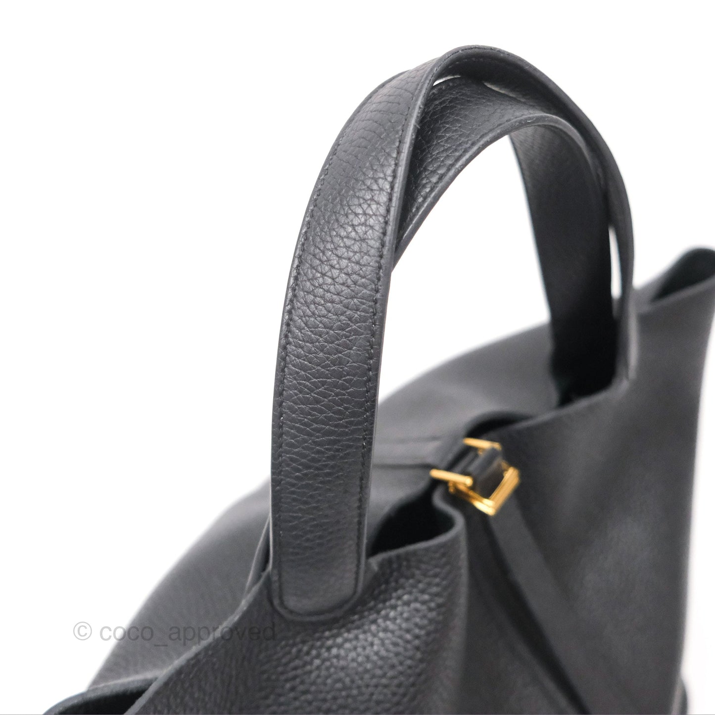 Hermès Picotin 22 Black Noir 89 Clemence Gold Hardware