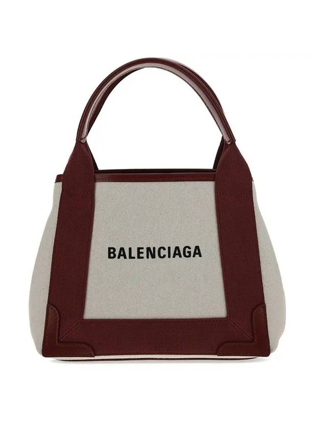Luxury Balenciaga Cabas XS Tote Bag Burgundy
