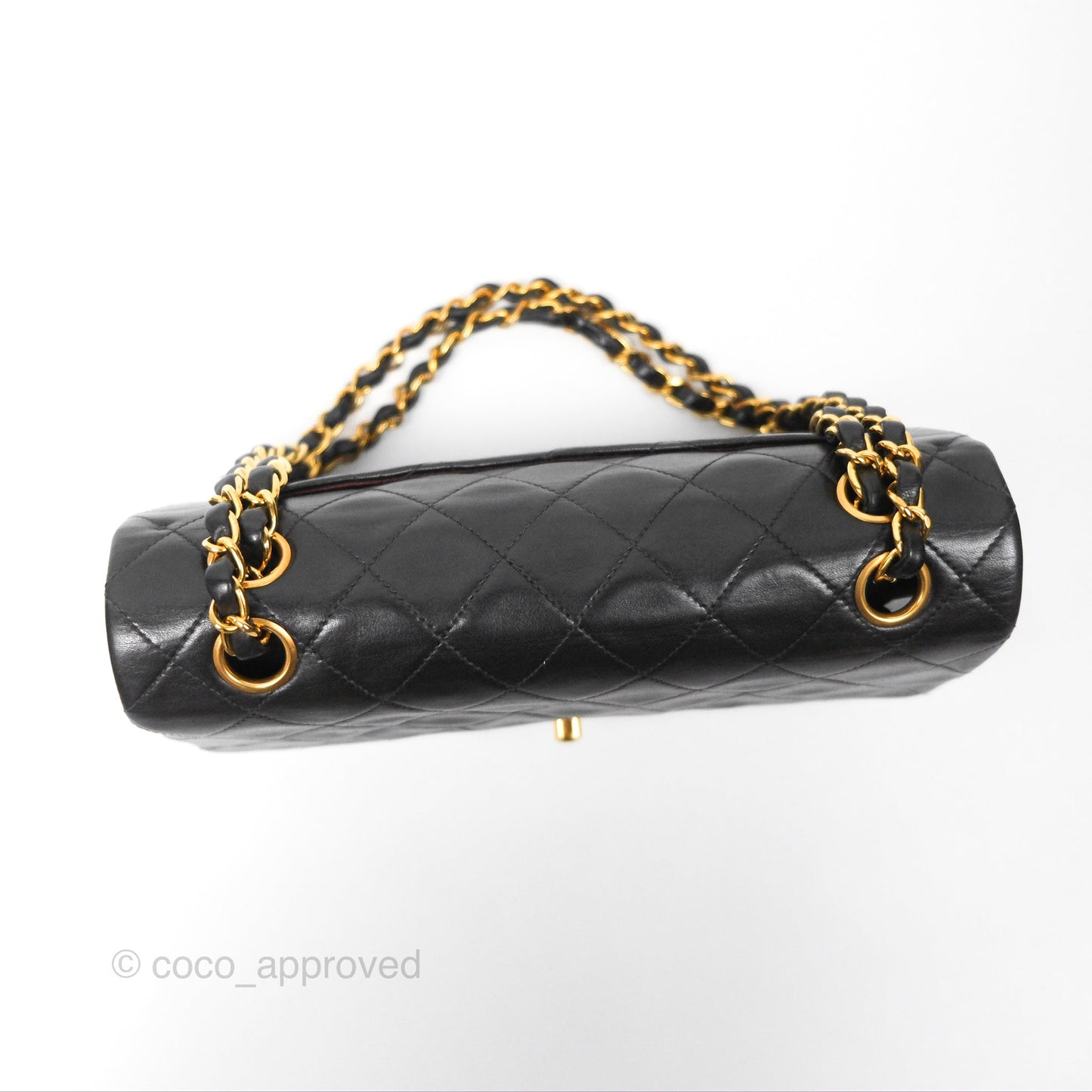 Chanel Classic Vintage Small Flap Black Lambskin 24K Gold Hardware