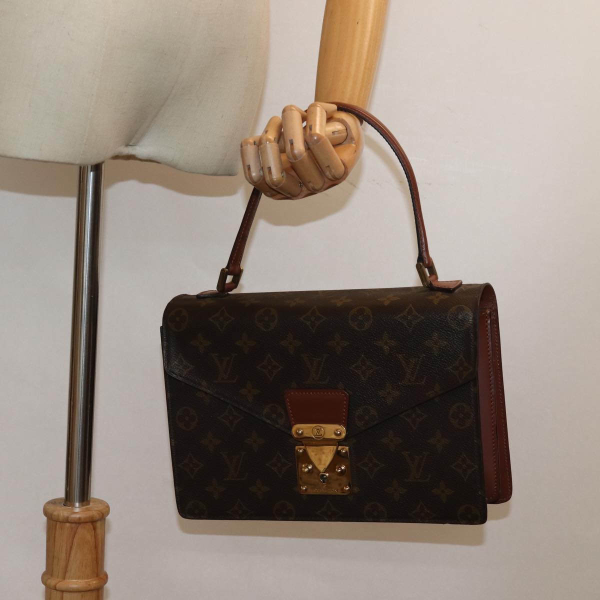 LOUIS VUITTON Monogram Concorde Hand Bag M51190 LV 79126