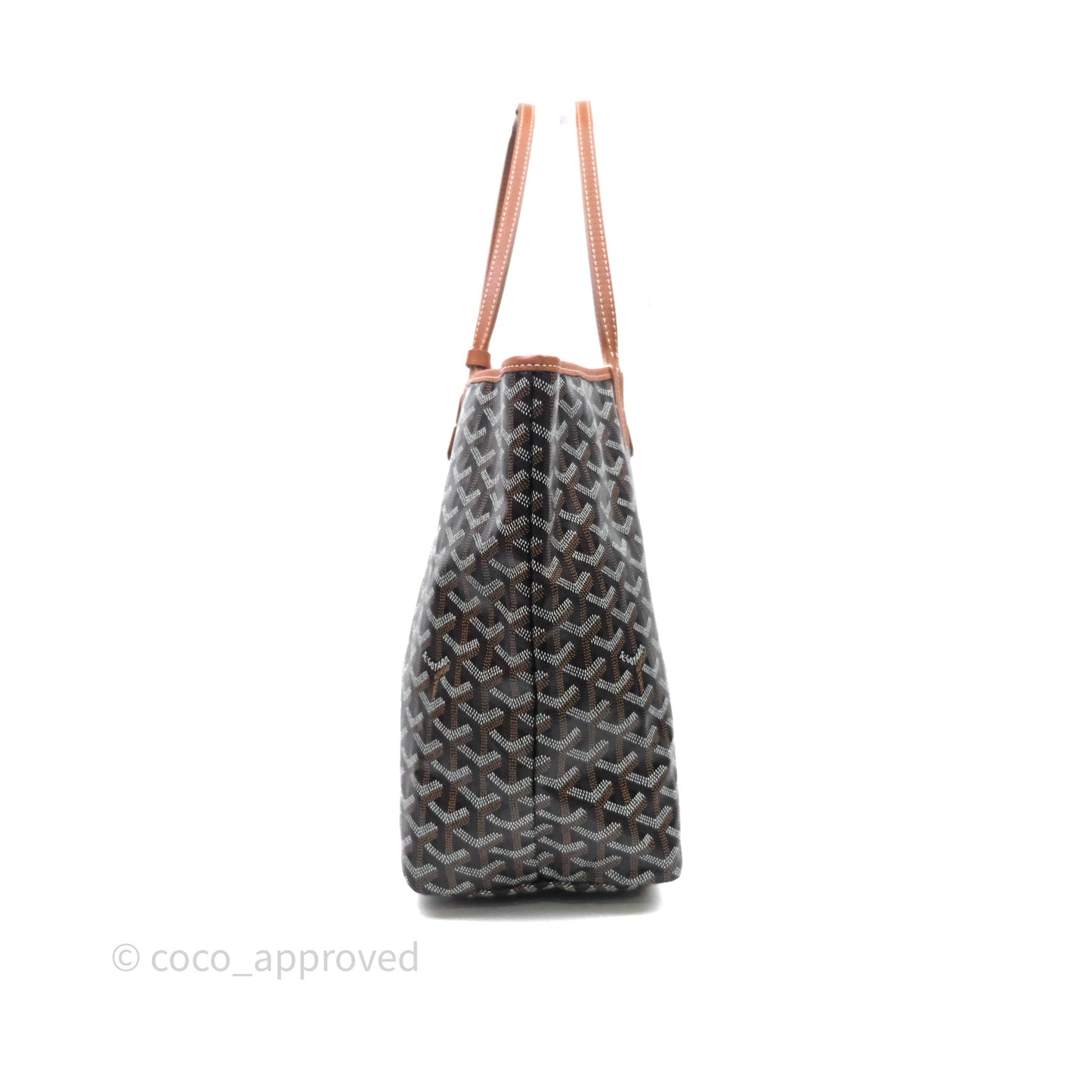Goyard St Louis Tote PM Tan Black