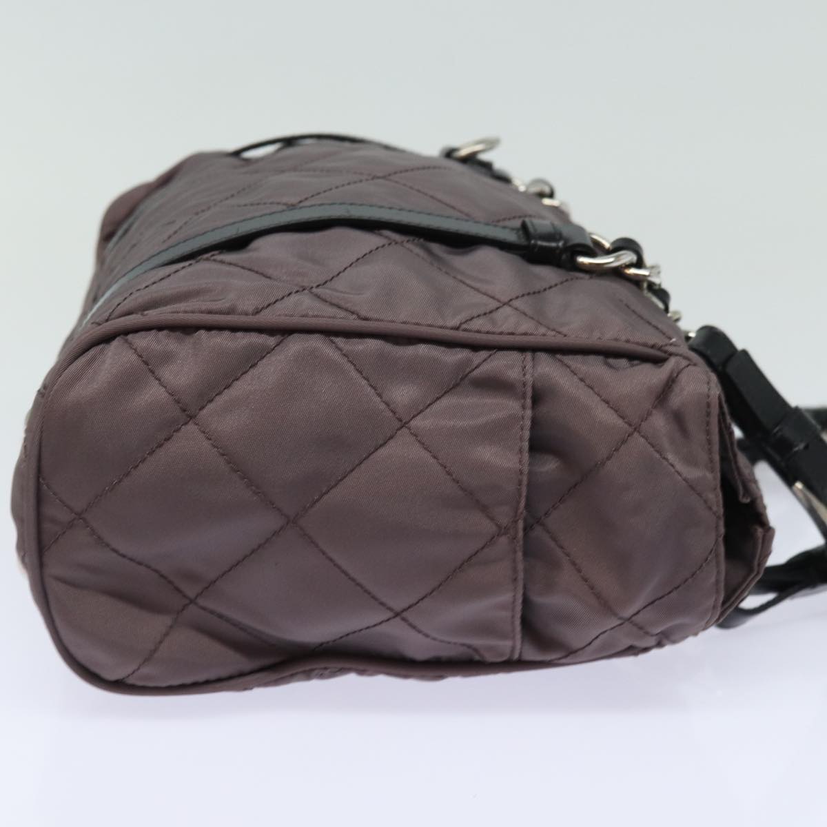Luxury PradaChain Shoulder Bag Nylon Purple 79154