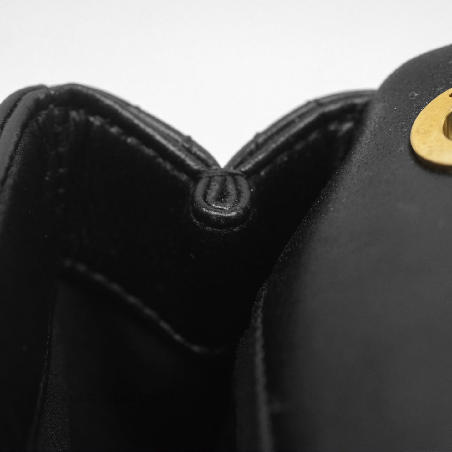 Chanel Flap Bag Black Lambskin Aged Gold Hardware 24P