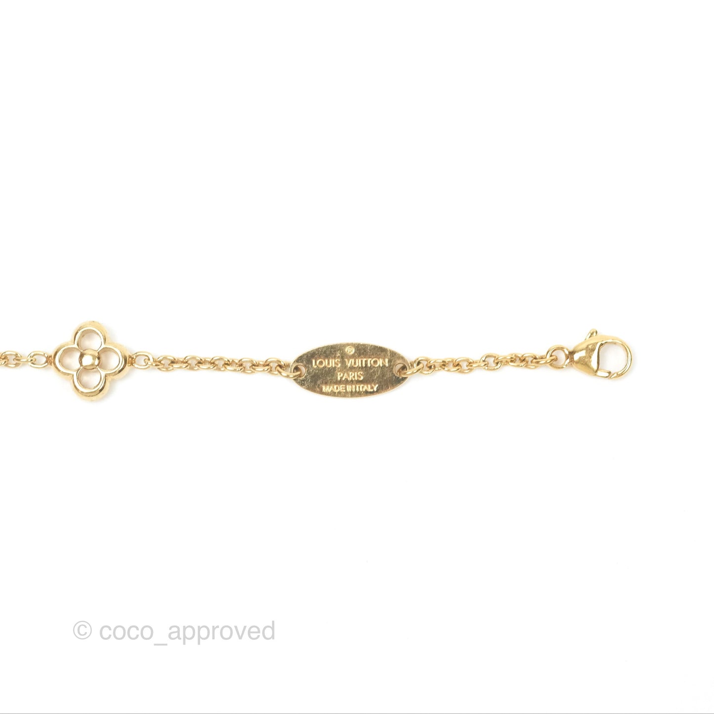 Louis Vuitton Flower Full Bracelet Gold Tone