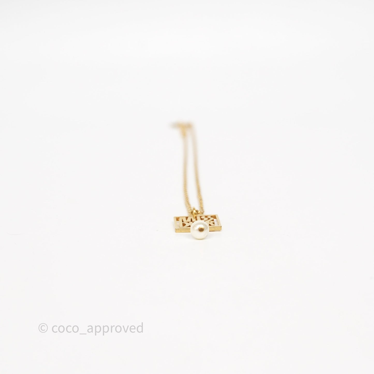 Christian Dior Miss Dior Necklace Gold Tone