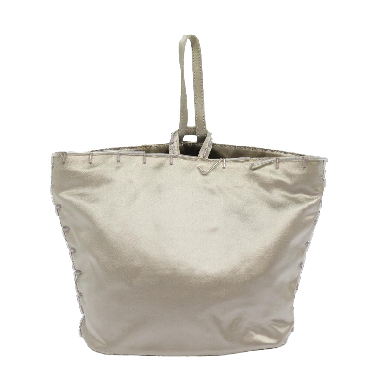 Luxury PradaHand Bag Nylon Silver 79203