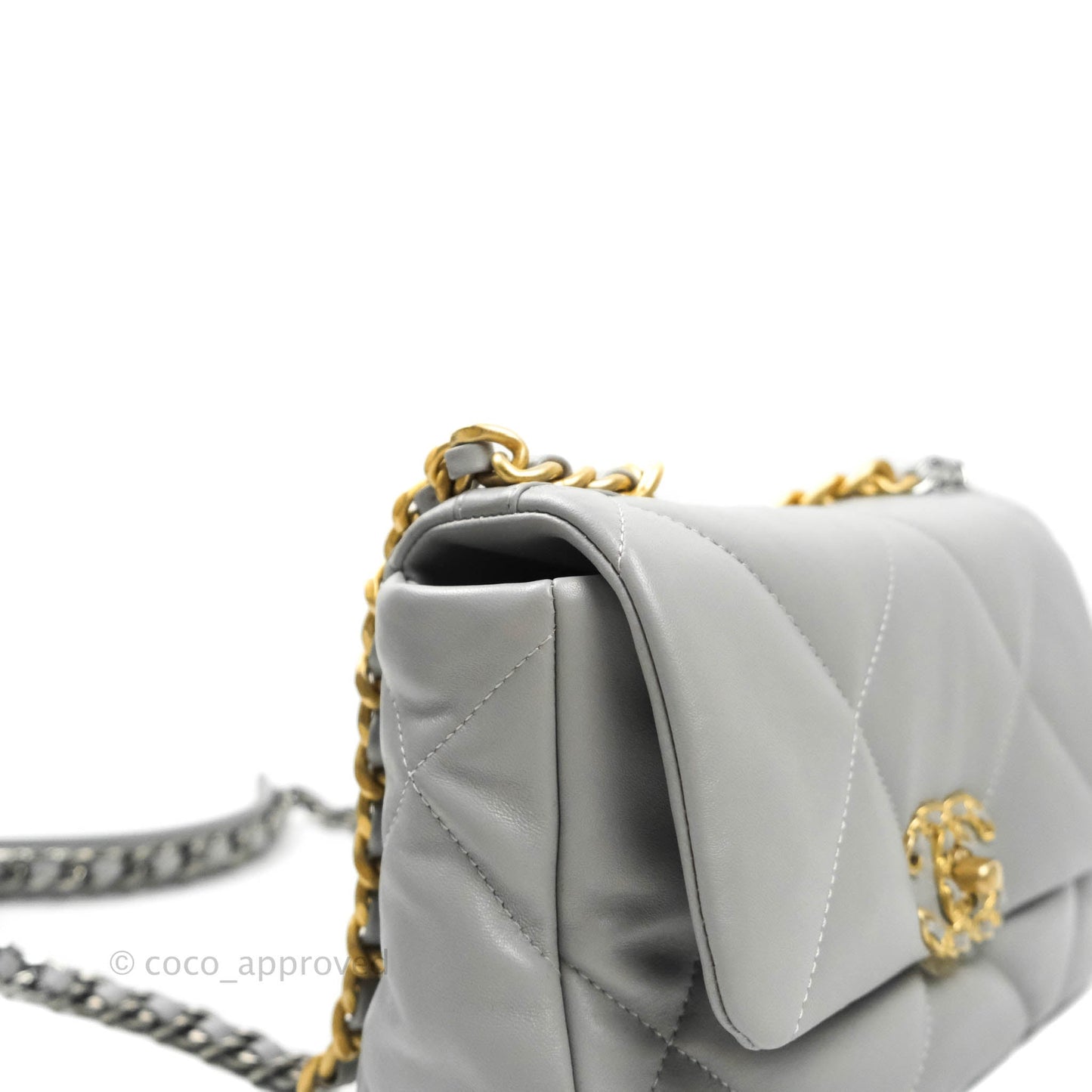Chanel 19 Small Grey Mixed Hardware 21B