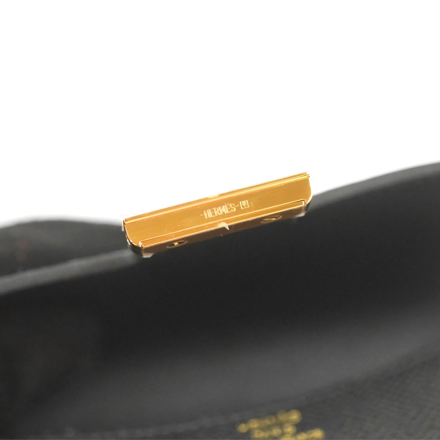 Hermès Constance Slim Wallet Black Epsom Gold Hardware