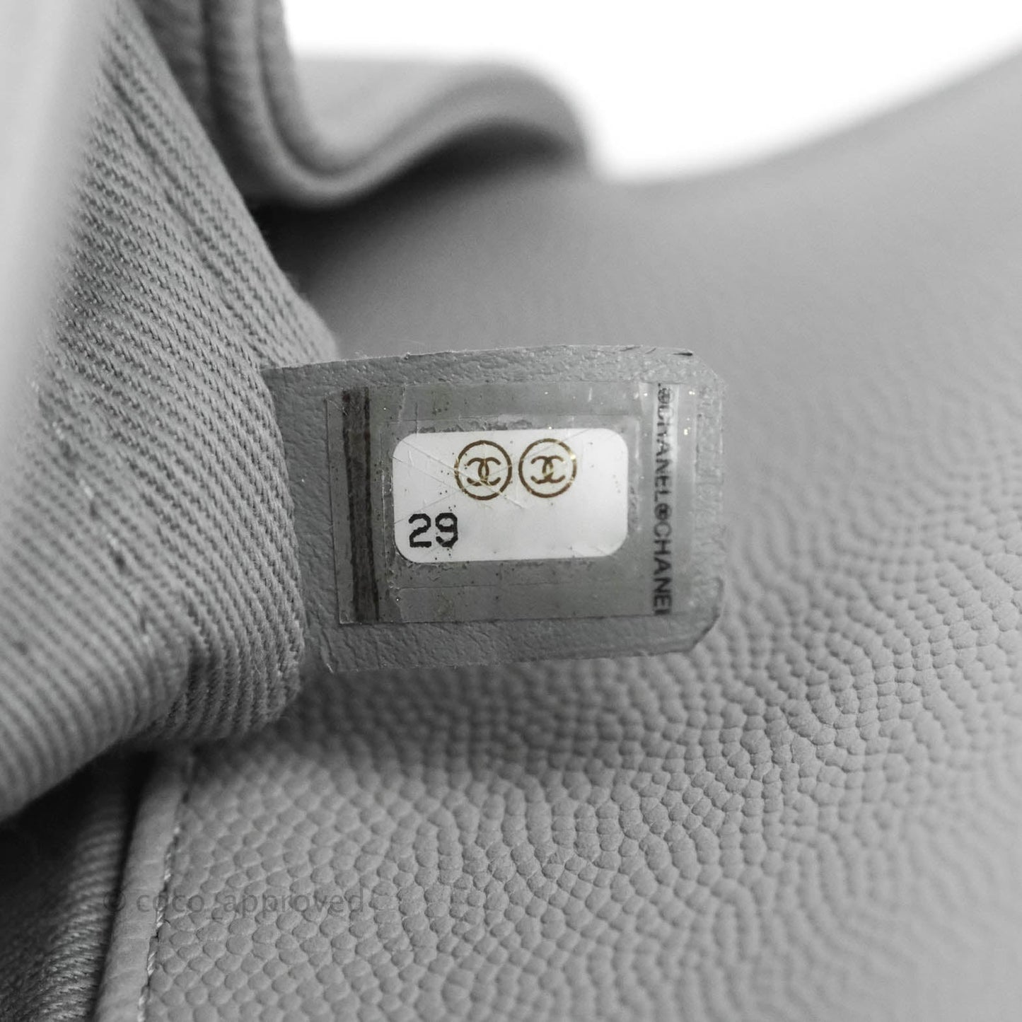 Chanel Quilted Small Business Affinity Flap Grey Caviar Gold Hardware