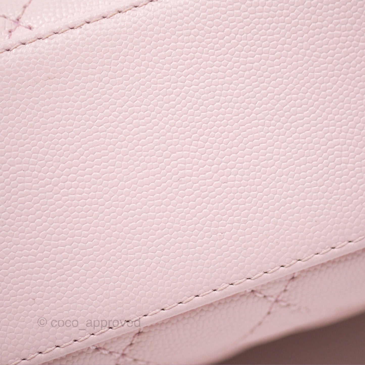 Chanel Small Coco Handle Light Pink Caviar Gold Hardware