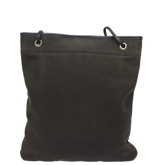 Luxury PradaShoulder Bag Canvas Brown 79327