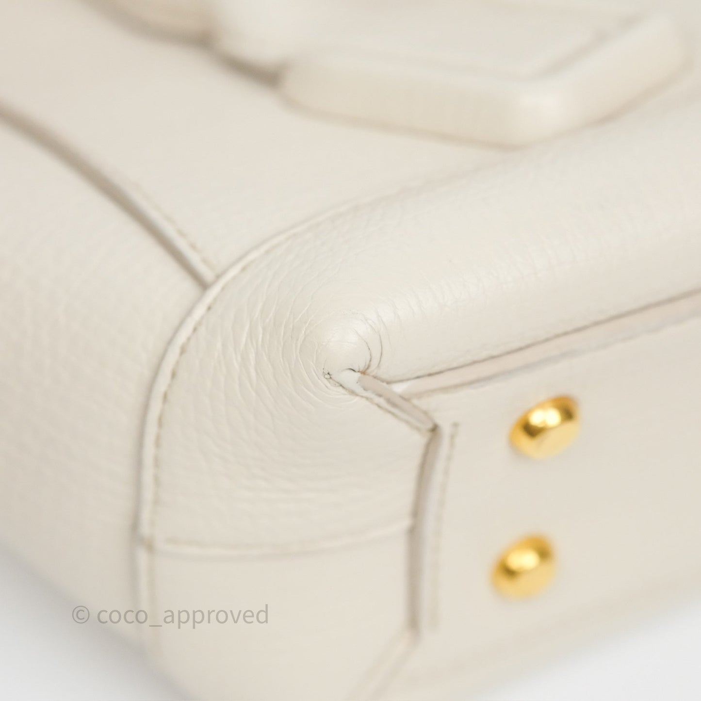 Bottega Veneta Small Arco Plaster Grainy Calfskin