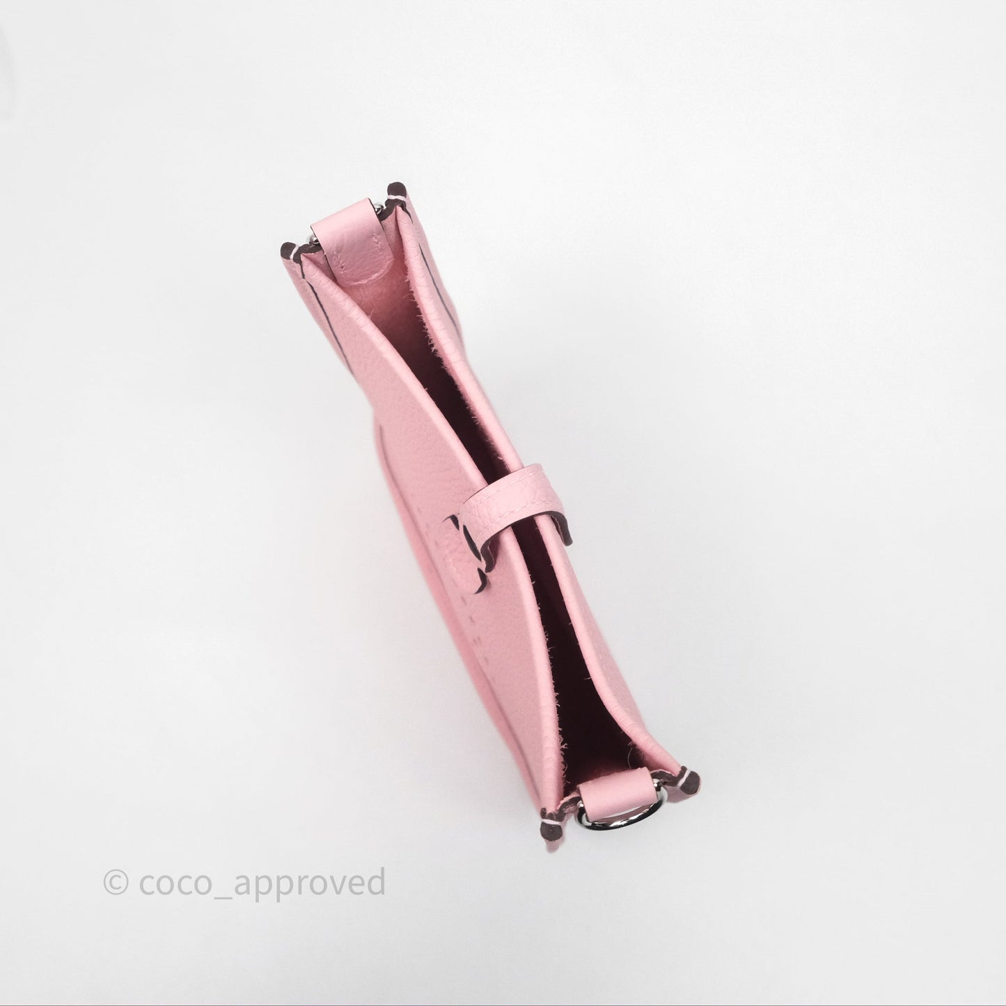 Hermès Mini Evelyne 16 Sakura/Rose Clemence Palladium Hardware