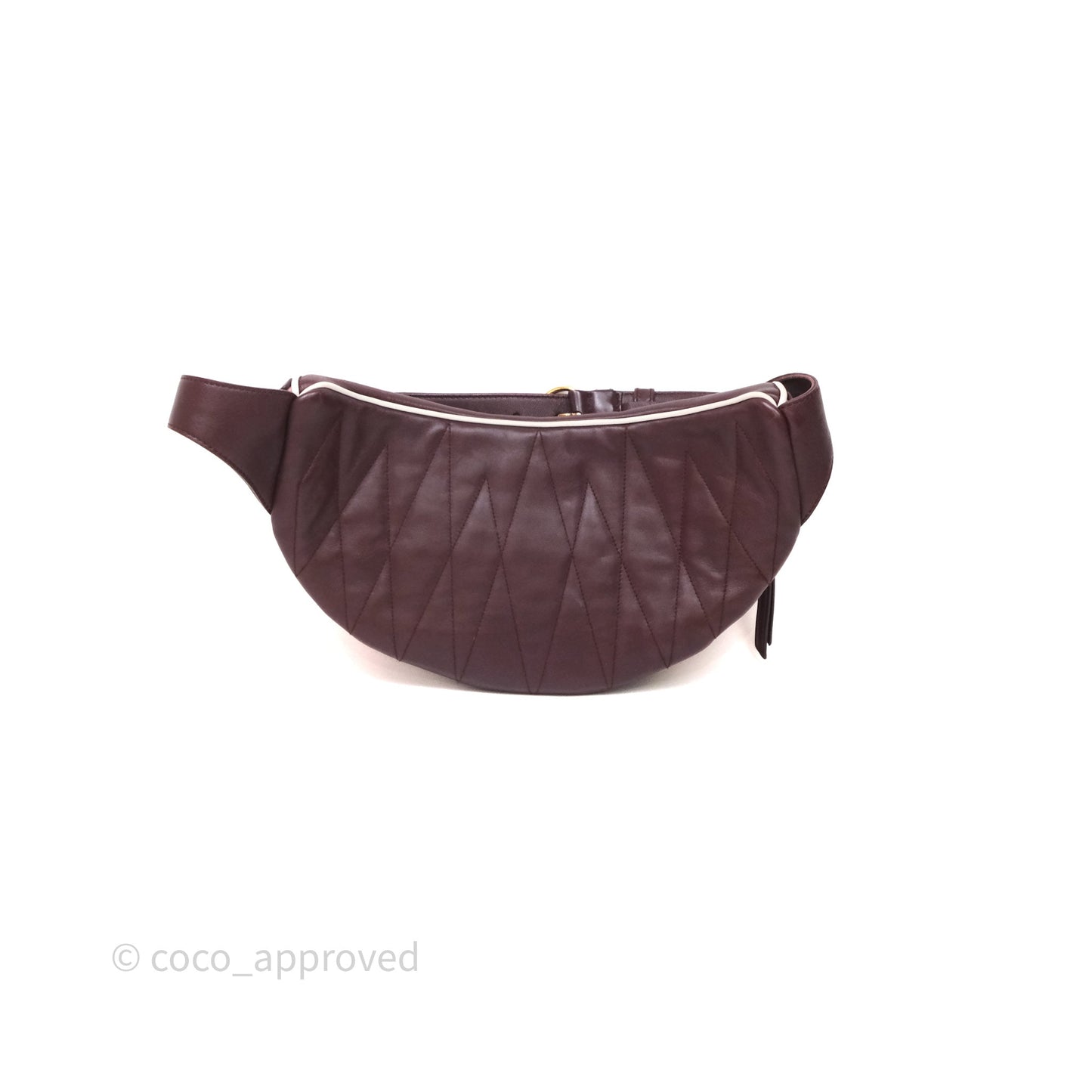 Miu Miu Bumbag Burgundy/Pink Gold Hardware