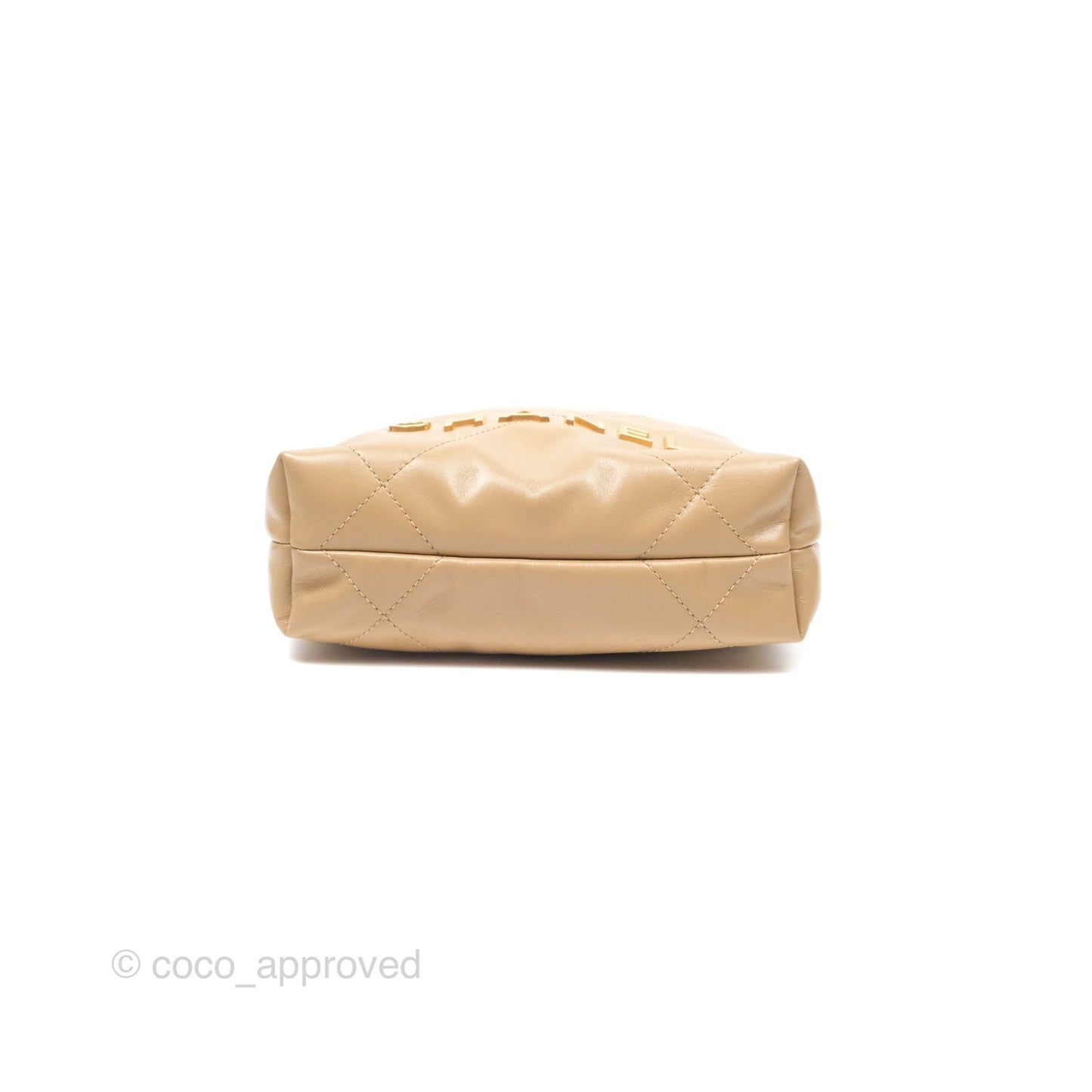 Chanel 22 Mini Bag Beige Shiny Crumpled Calfskin