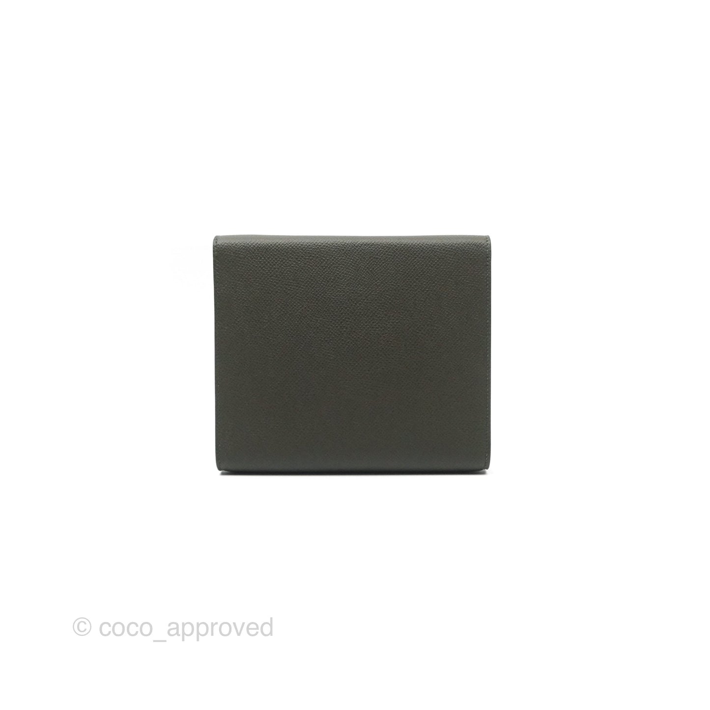 Hermès Clic 16 Wallet On Chain Vert De Gris Epsom Gold Hardware
