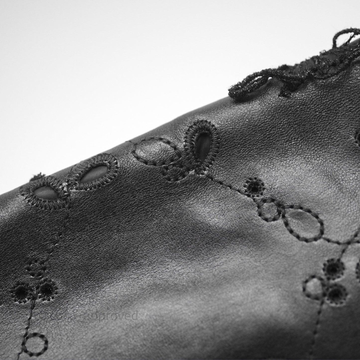 Chanel Embroidered Butterfly Flap Black Lambskin Ruthenium Hardware