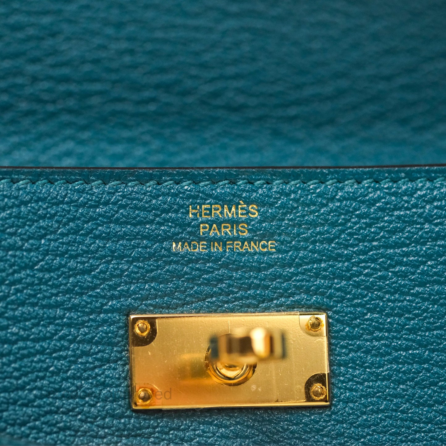 Hermès Kelly To Go Wallet Vert Bosphore Chevre Mysore Gold Hardware