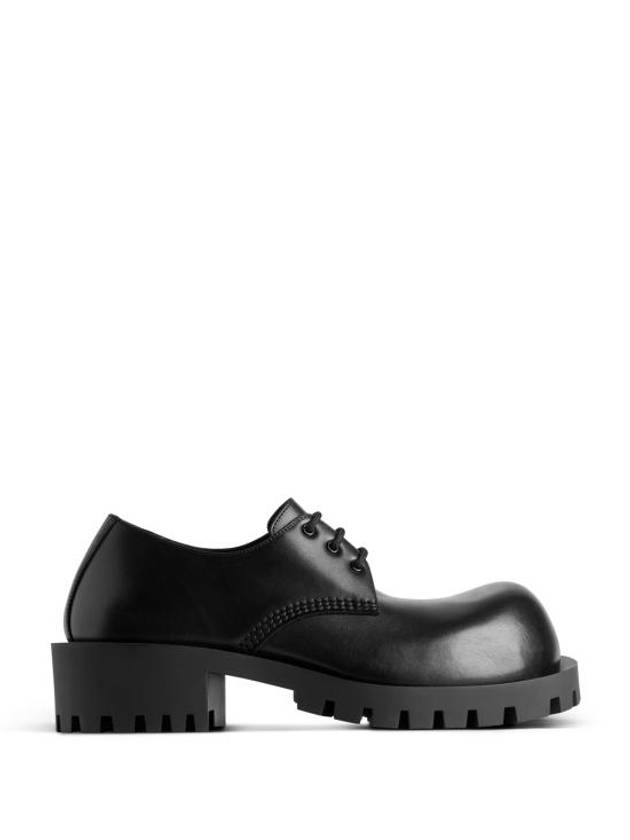 Luxury Balenciaga Hummer Lace-Up Derby Black