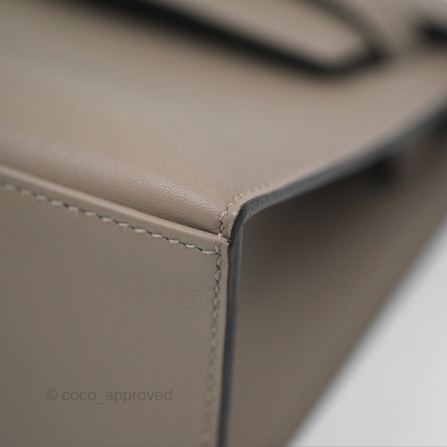 Hermès Kelly Pochette Clutch HSS Gris Asphalte M8/ Noir 89 Palladium Hardware