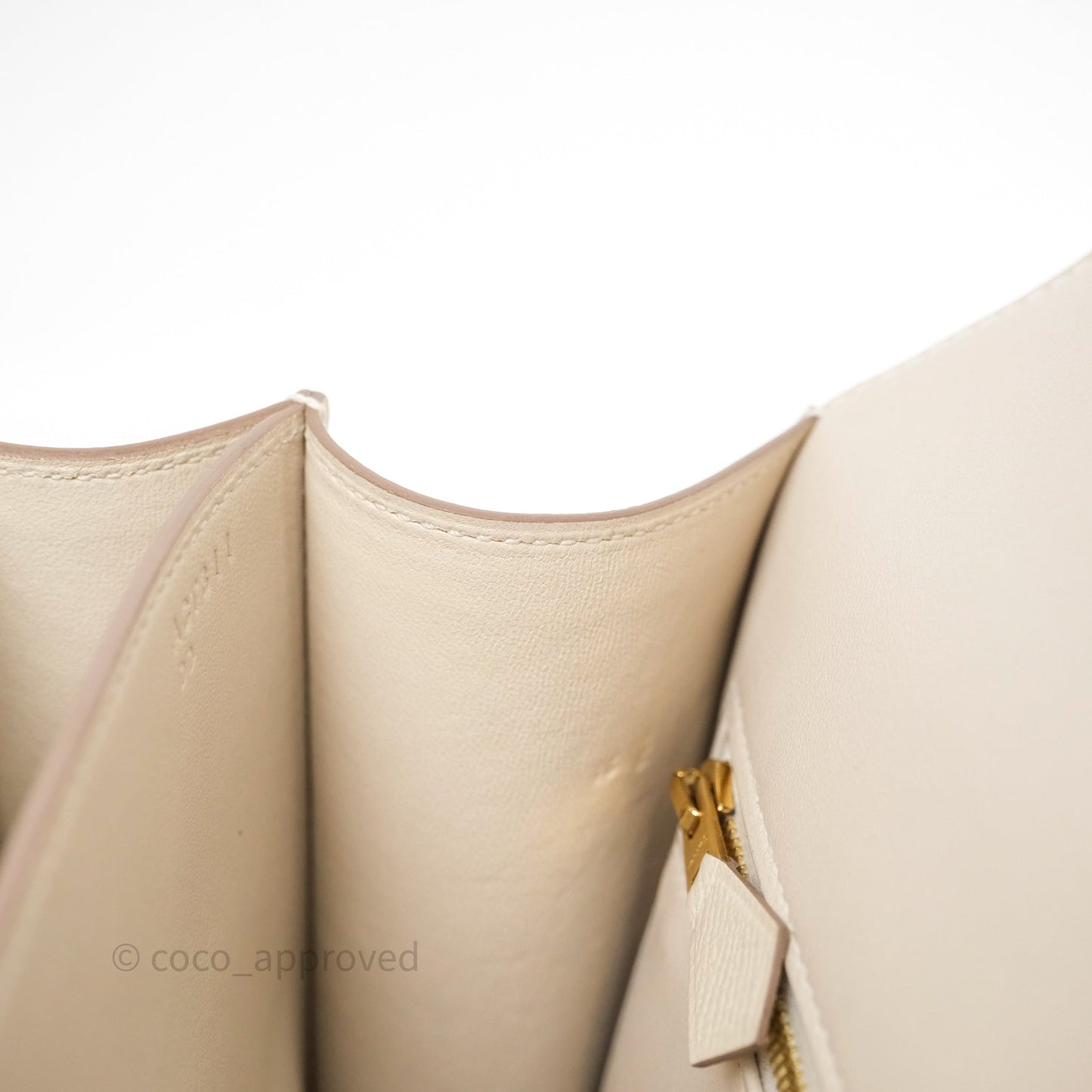 Hermès Constance 24 Craie 10 Epsom Gold Hardware