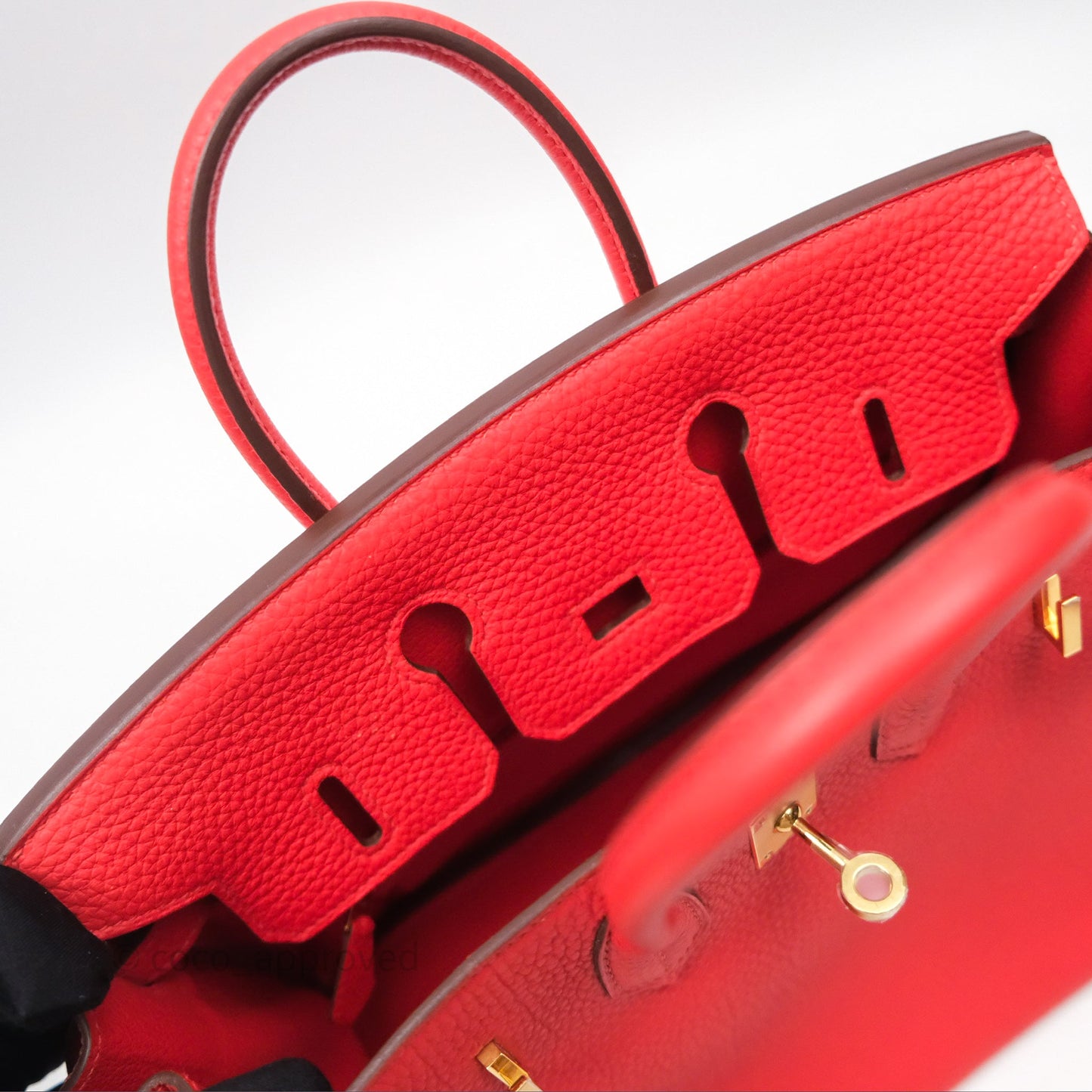 Hermès Birkin 25 Retourne Rouge Tomate S5 Clemence Gold Hardware