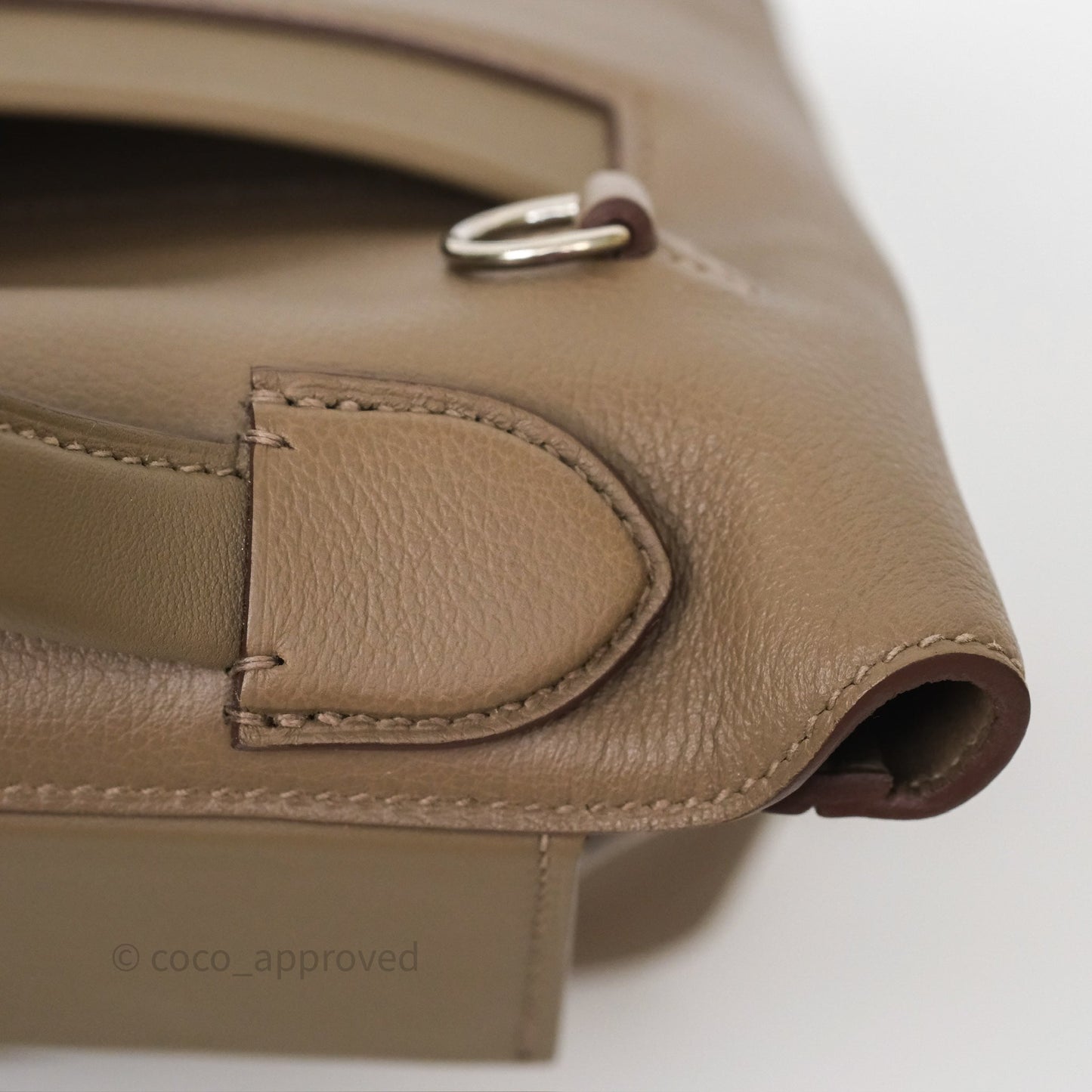 Hermès 24/24 21 Mini Etoupe 18 Evercolor/ Swift Palladium Hardware