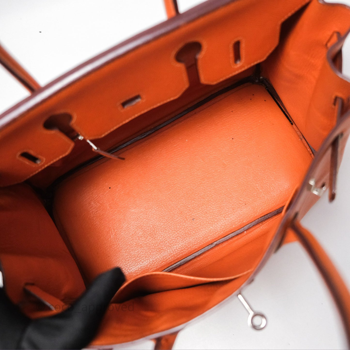 Hermès Birkin 30 Retourne Orange Epsom Palladium Hardware