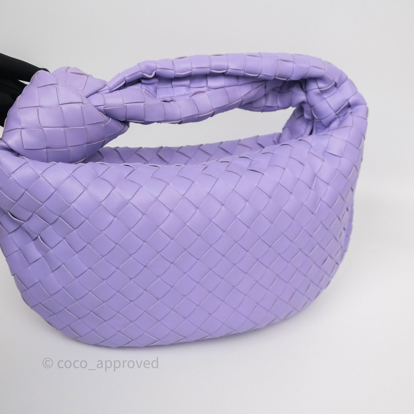 Bottega Veneta Teen Jodie Purple Intrecciato Lambskin