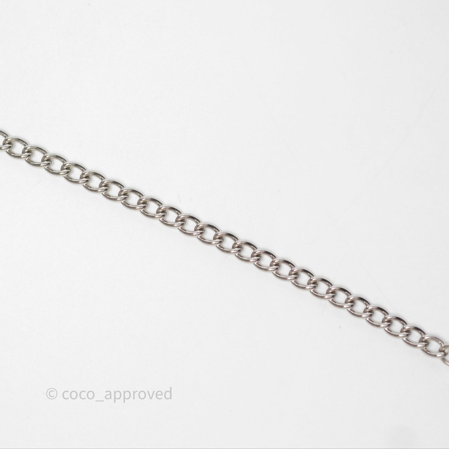 Chanel Five CC Choker Silve Tone 24B