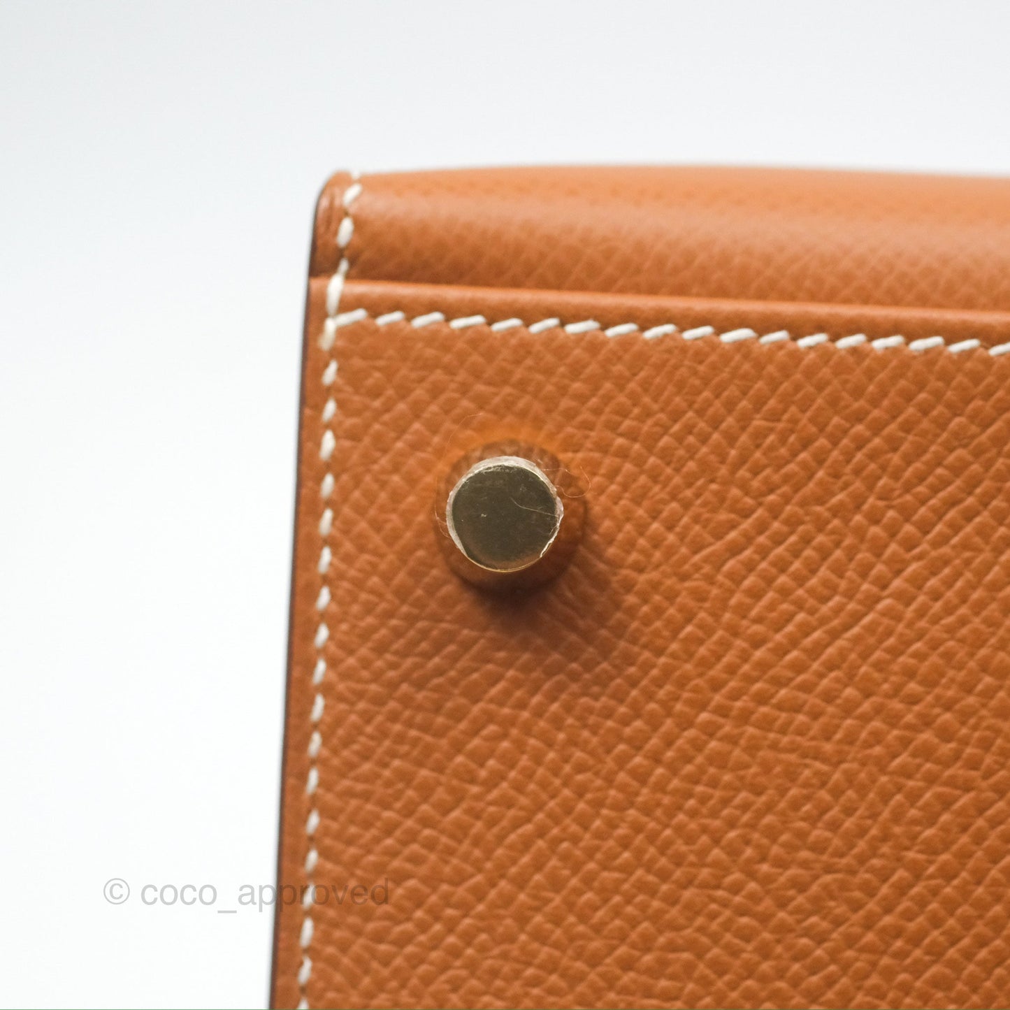 Hermès Kelly 25 Sellier Gold Epsom Gold Hardware