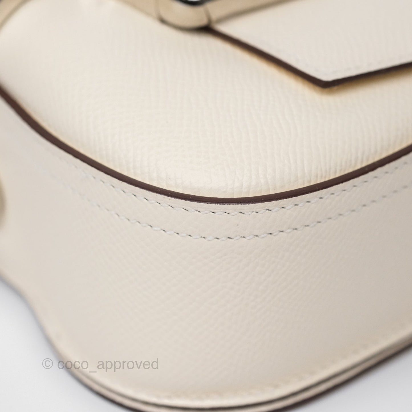 Hermès Della Cavalleria Mini Bag Nata I2 Epsom Palladium Hardware