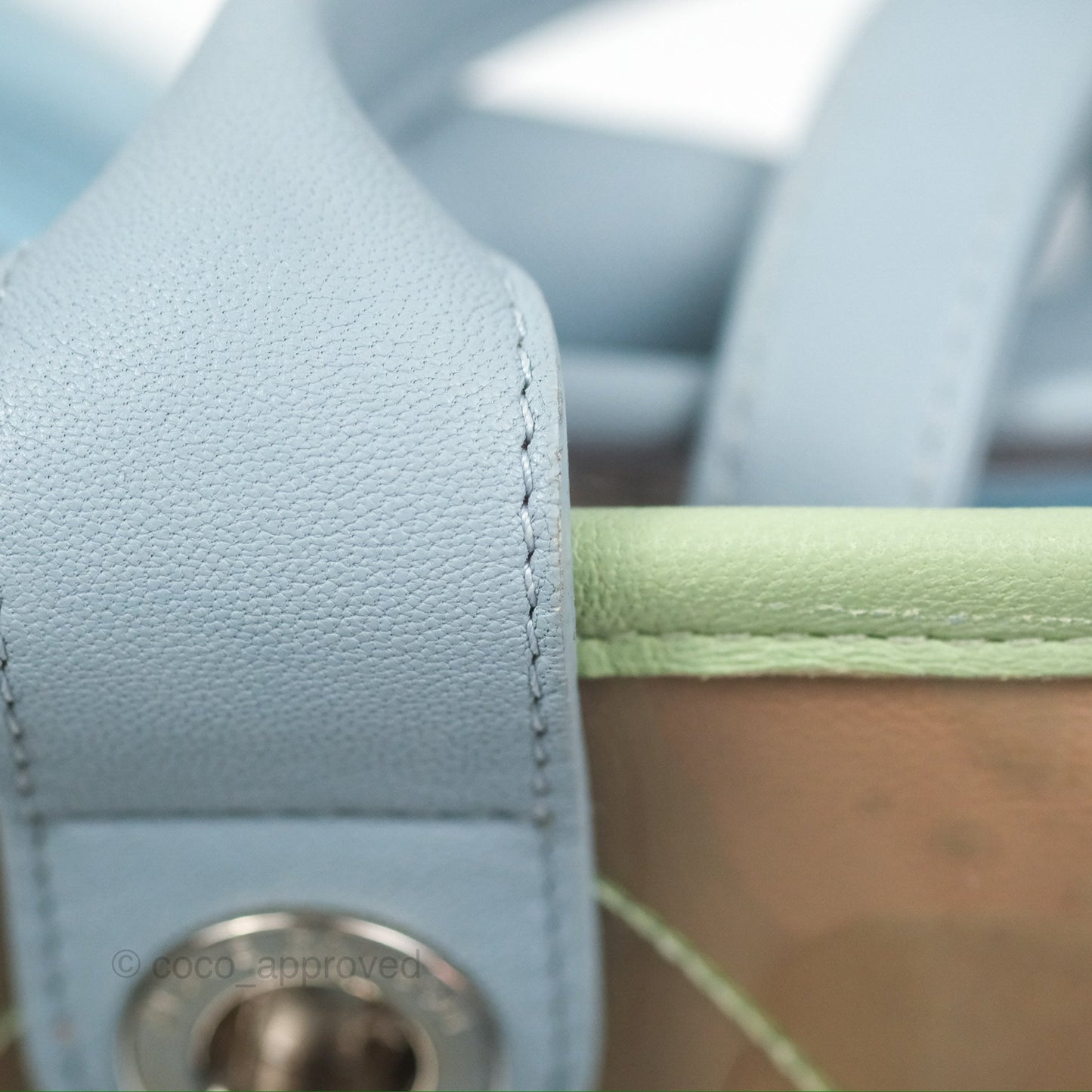 Chanel Coco Splash Blue/Green/Pink PVC Shopping Tote Bag