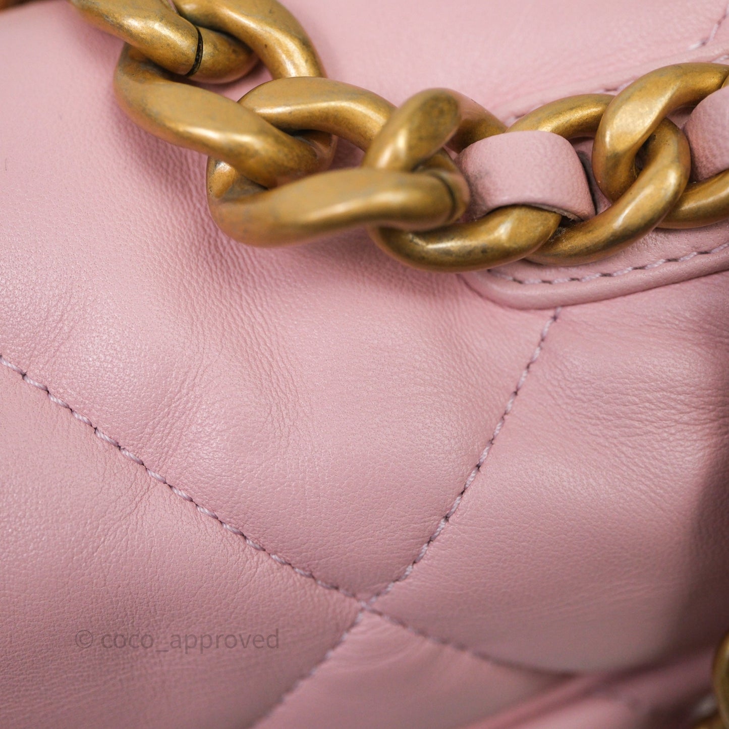 Chanel 19 Small Pink Lambskin Mixed Hardware