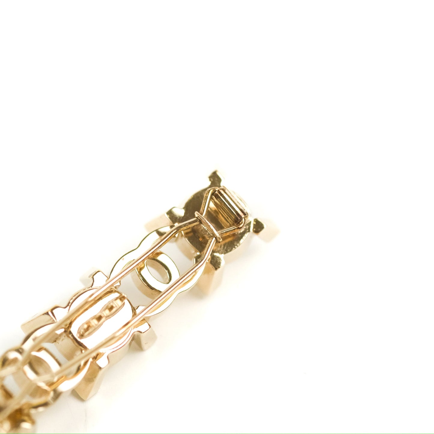 Chanel CC Pearl Hair Clip Gold Tone 21A