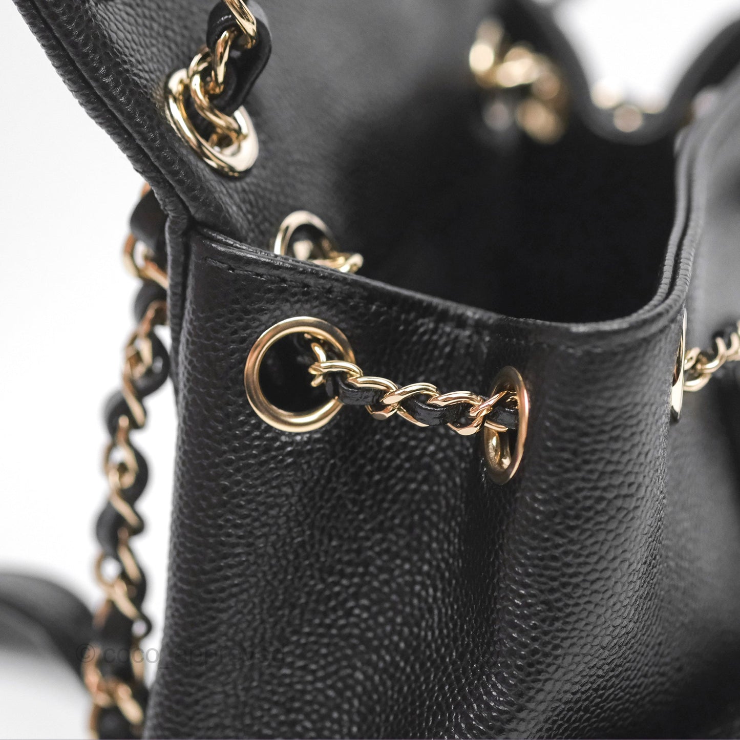 Chanel Duma Backpack Small Black Caviar Gold Hardware