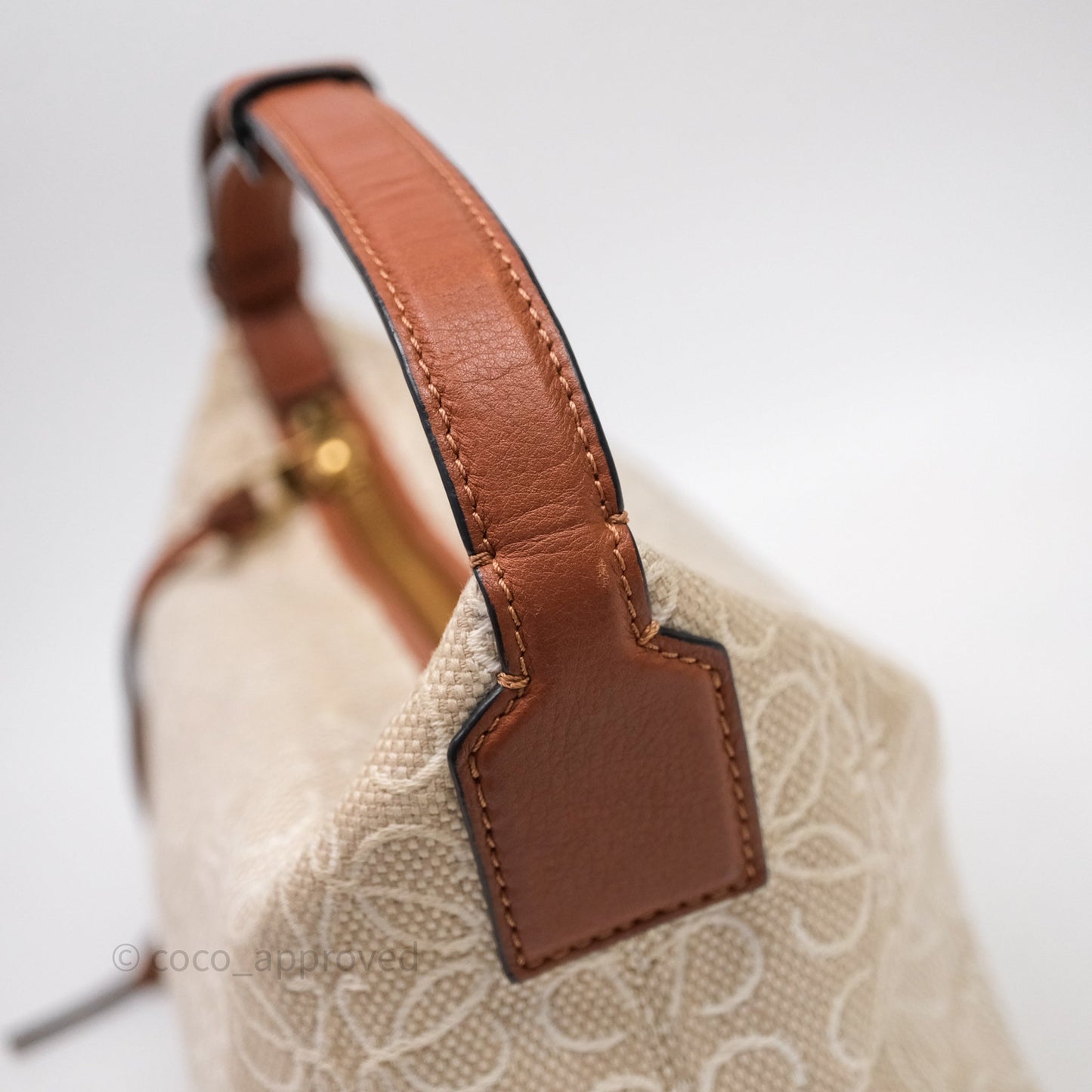 Loewe Top Handle Cubi Bag Anagram Jacquard