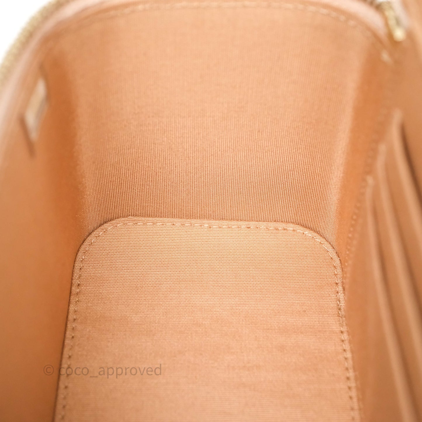 Chanel Top Handle Vanity Lambskin Beige Bag Gold Hardware