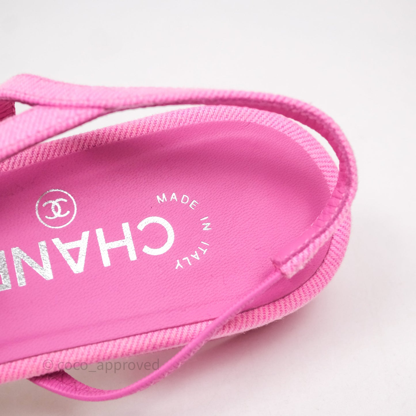 Chanel Classic Slingback Flats Pink Size 38.5