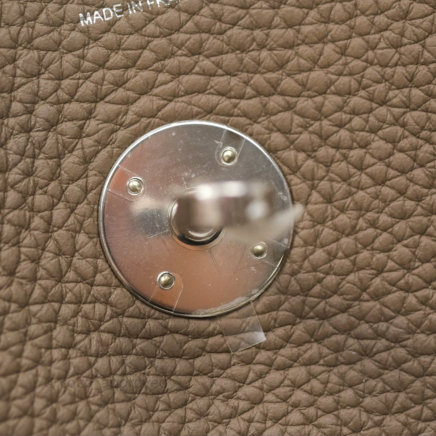 Hermès Lindy 30 Etoupe 18 Clemence Palladium Hardware